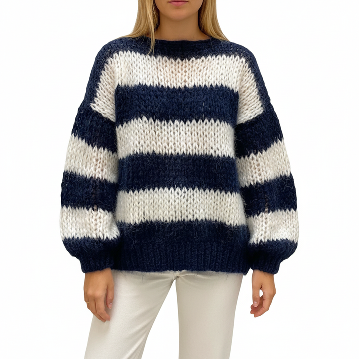 Mönstrad oversize-tröja - Lara