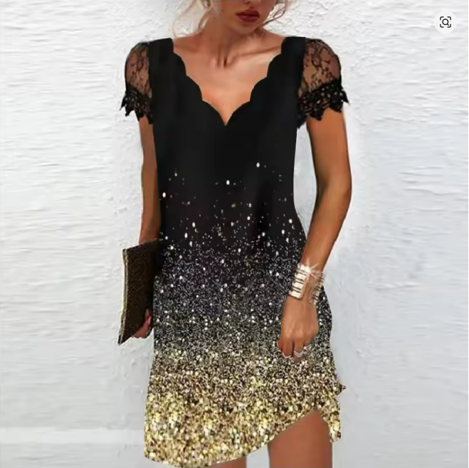 GlitterEve klänning | Glitterklänning