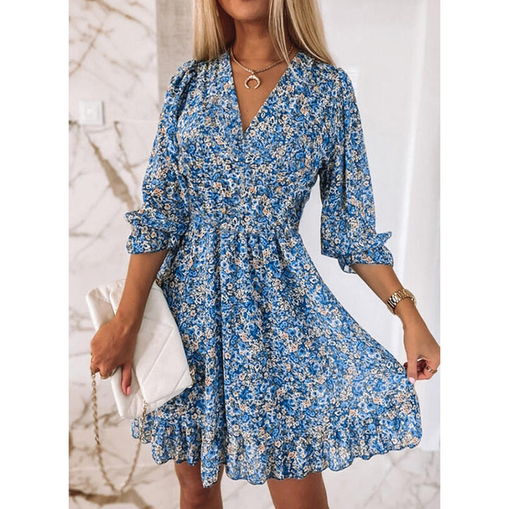 Gucc klänning | Modern klänning med blommönster