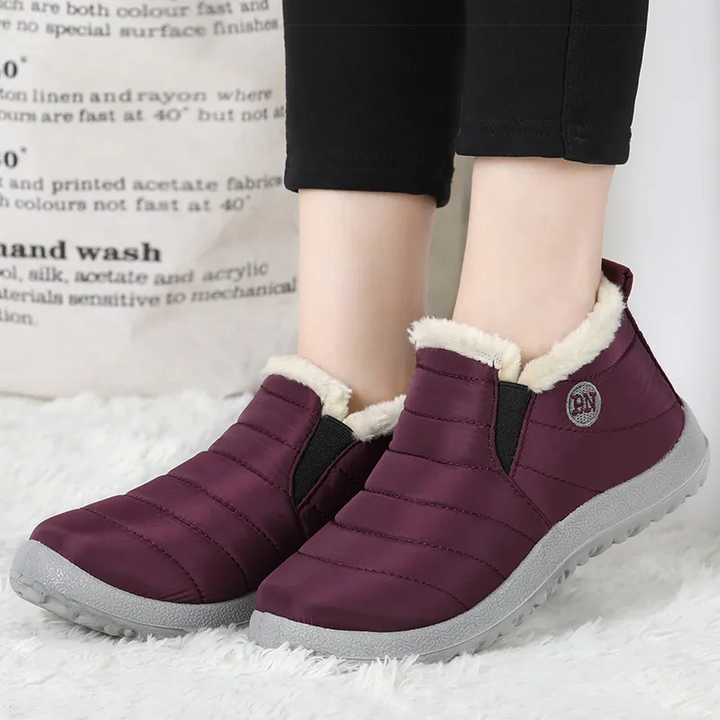 Hallie Vinterstövlar | Varma slip-on-ankelstövlar Snöstövlar för kvinnor