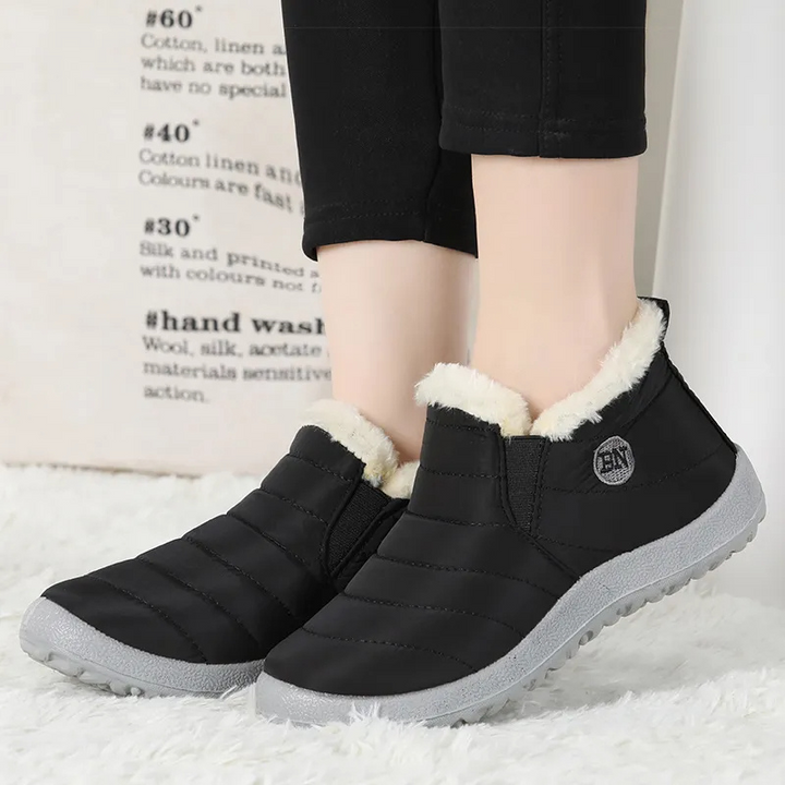 Hallie Vinterstövlar | Varma slip-on-ankelstövlar Snöstövlar för kvinnor