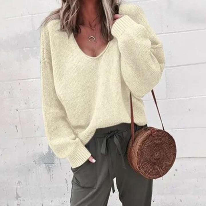 Helen Tröja | Pullover Oversized Mysig för kvinnor