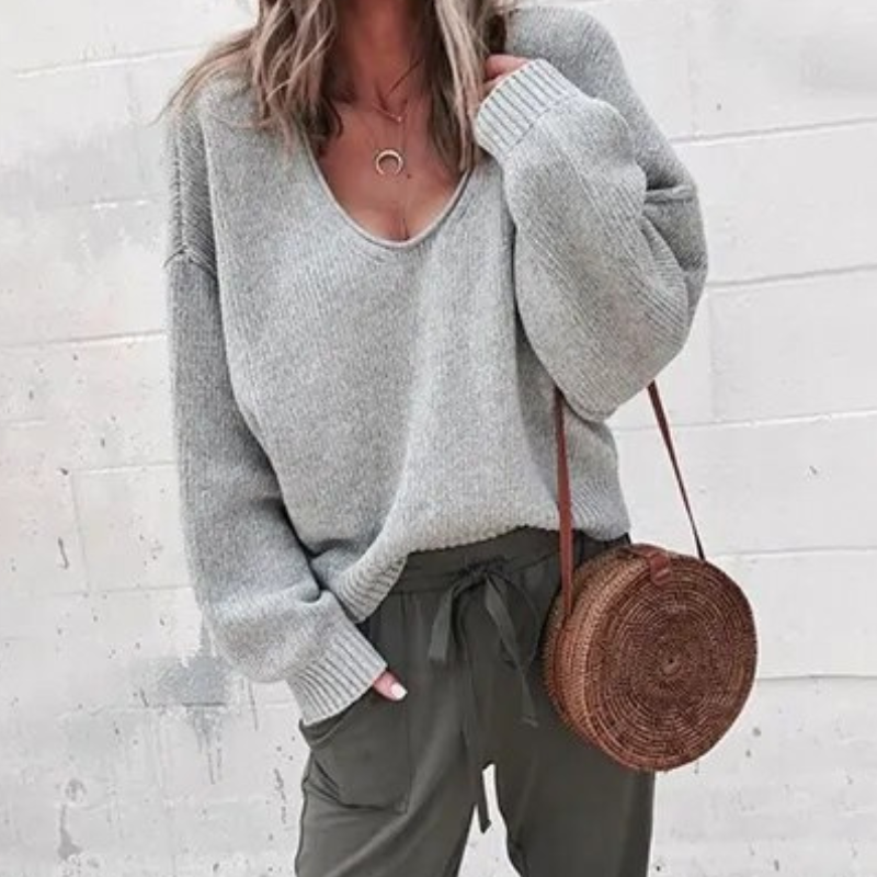 Helen Tröja | Pullover Oversized Mysig för kvinnor