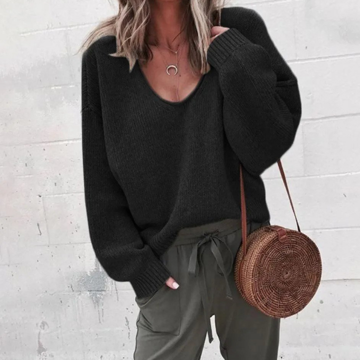 Helen Tröja | Pullover Oversized Mysig för kvinnor