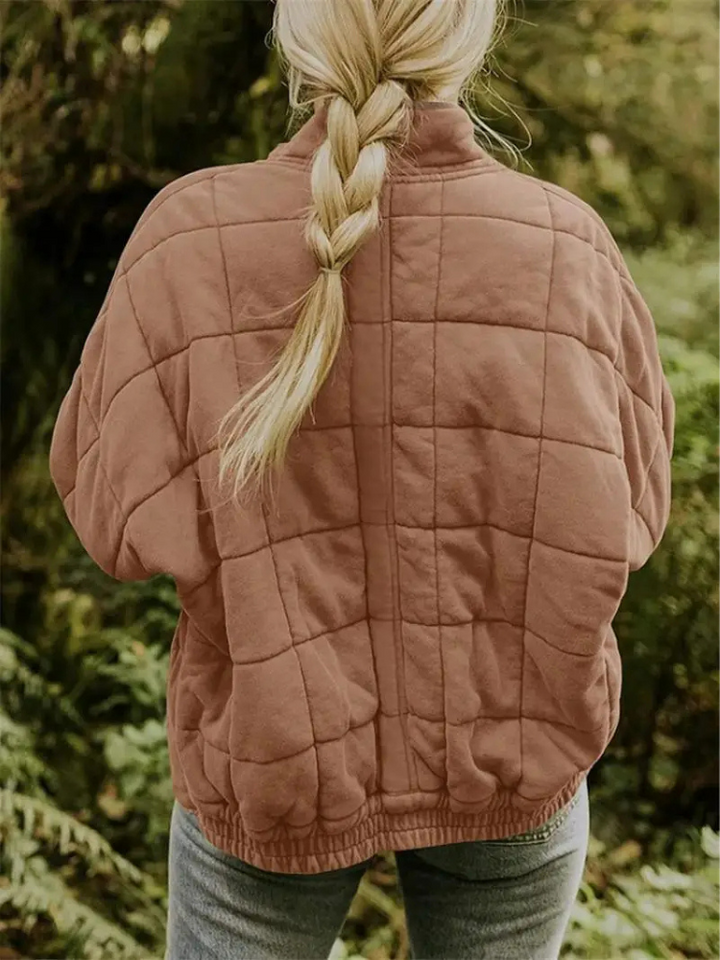 Helene Övergångsjacka | Oversized förtjockad damjacka