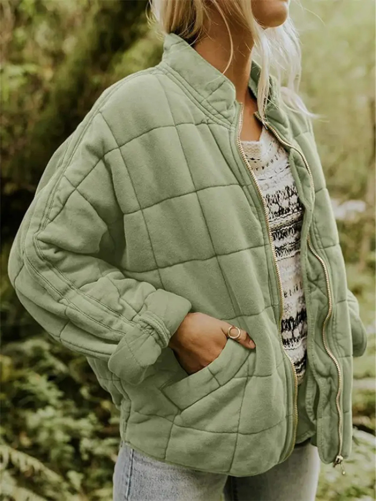 Helene Övergångsjacka | Oversized förtjockad damjacka