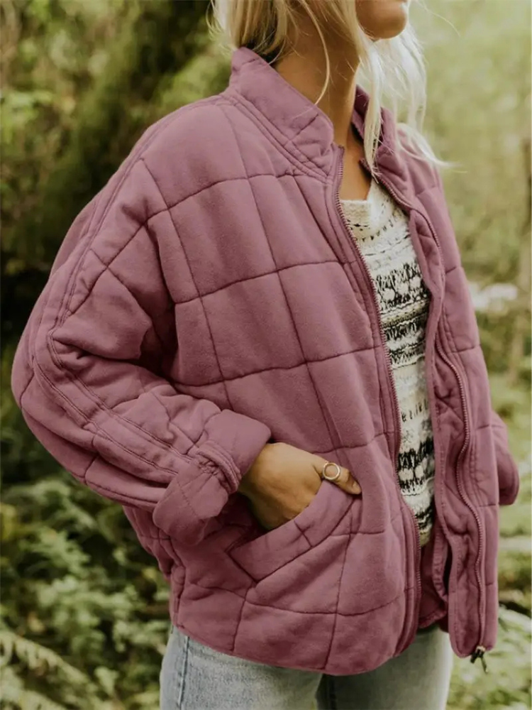Helene Övergångsjacka | Oversized förtjockad damjacka
