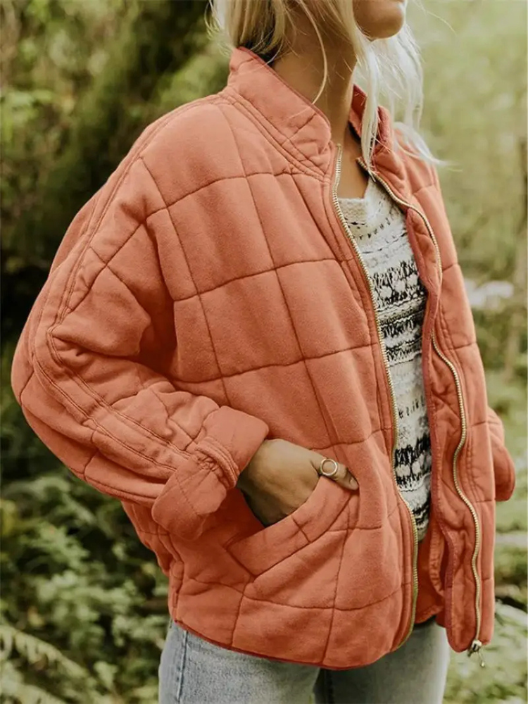 Helene Övergångsjacka | Oversized förtjockad damjacka
