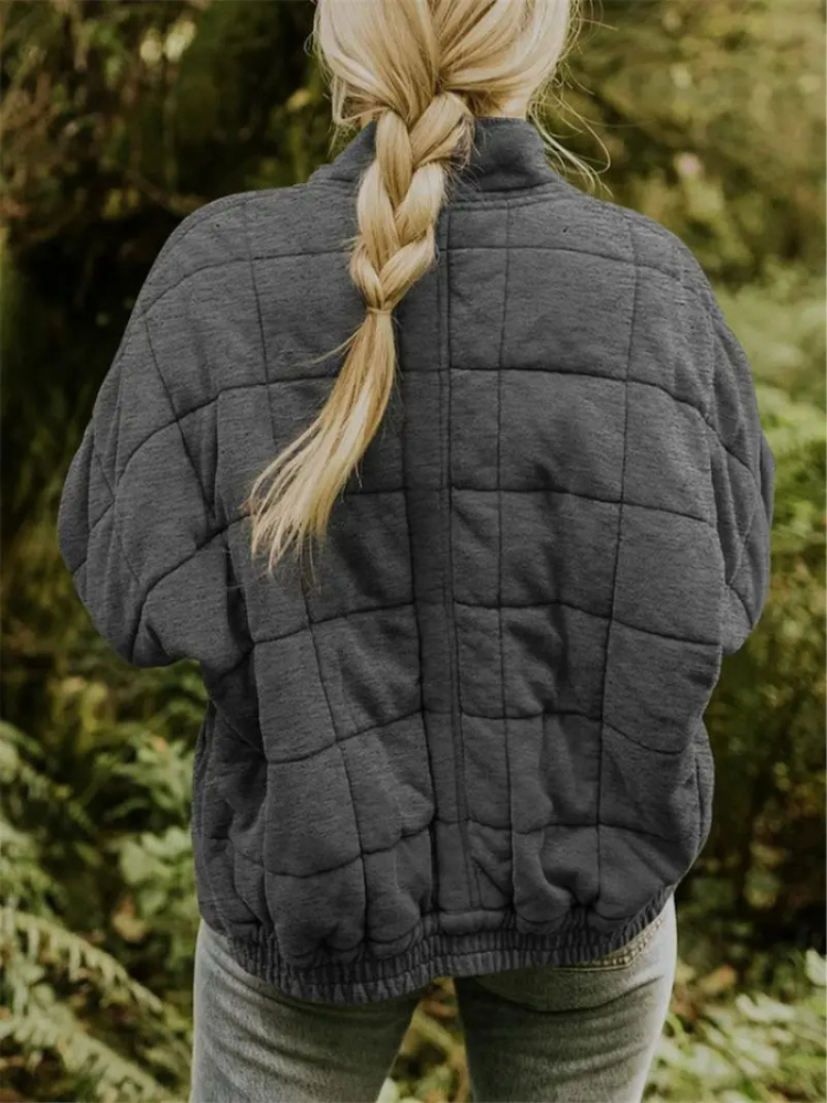 Helene Övergångsjacka | Oversized förtjockad damjacka