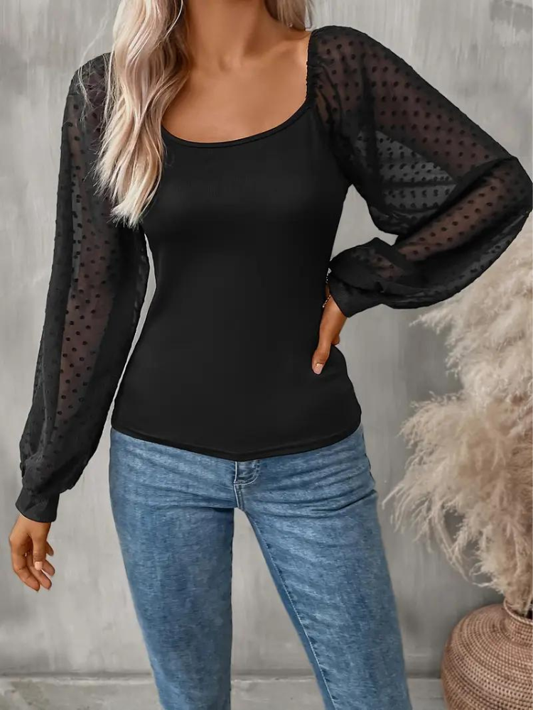 Henriette Blus | Kvinnor Blus med skir ärm