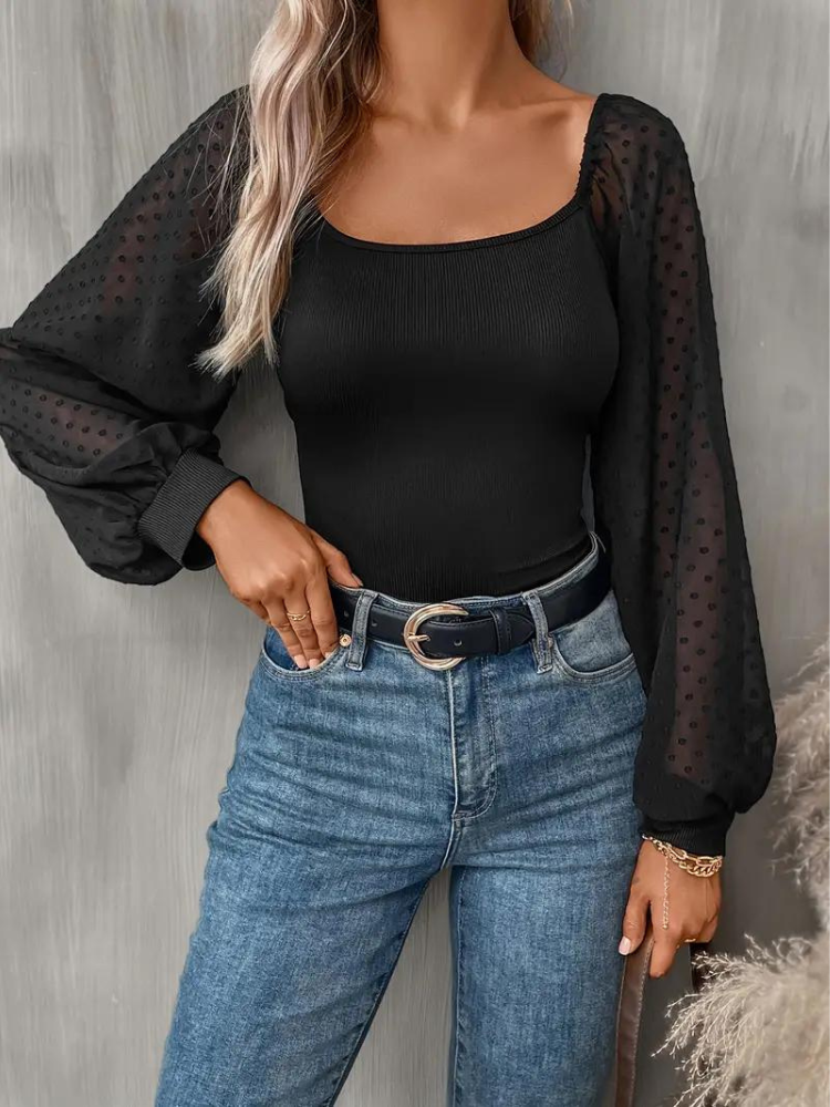 Henriette Blus | Kvinnor Blus med skir ärm