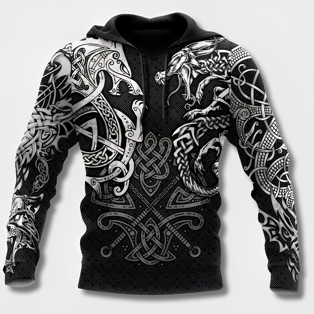 Herr Hoodie Viking Design
