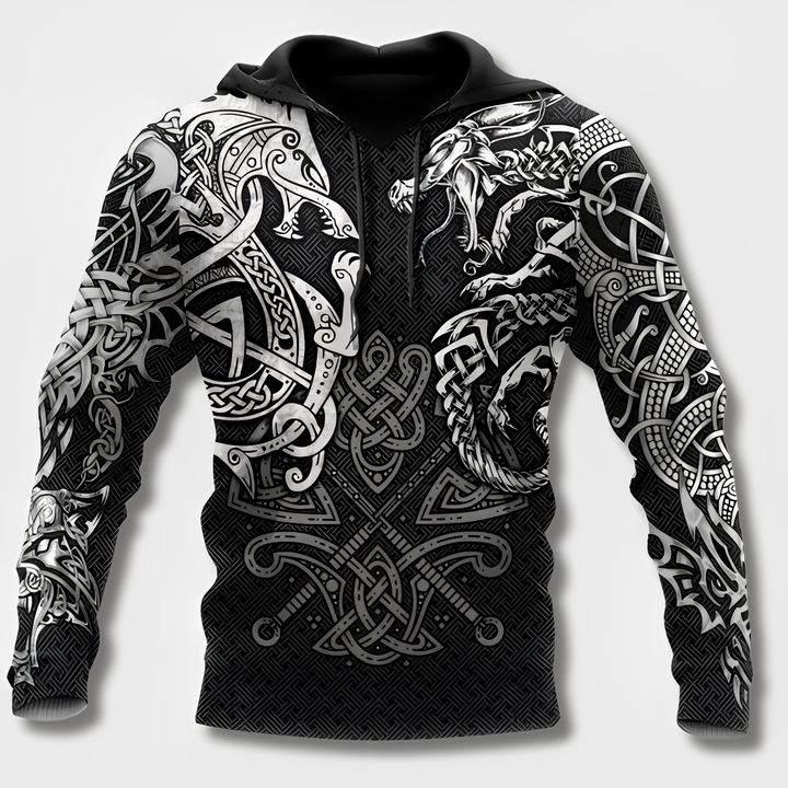 Herr Hoodie Viking Design