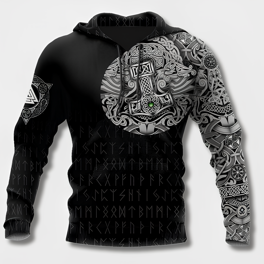Herr Hoodie Viking Design