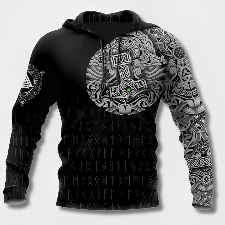 Herr Hoodie Viking Design