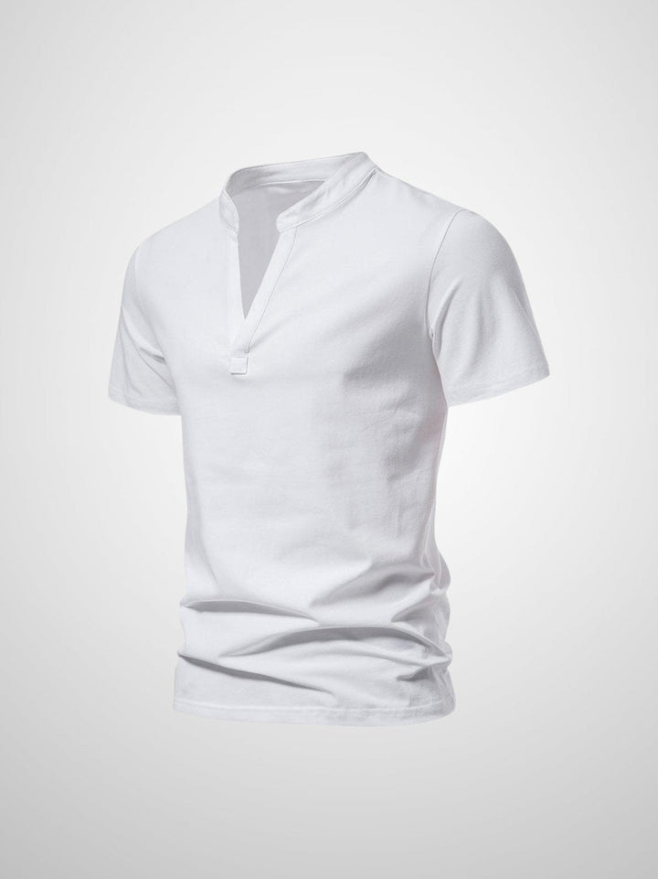 Herr Polo V-hals T-shirt Mjuk Modern Design
