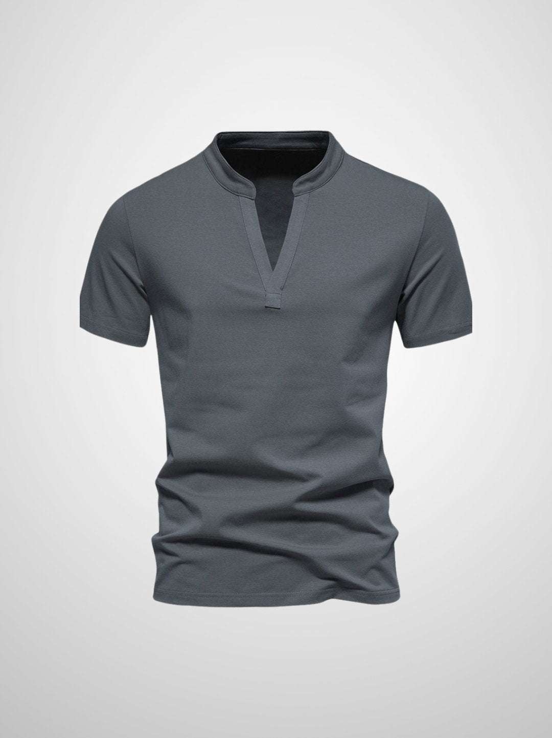 Herr Polo V-hals T-shirt Mjuk Modern Design