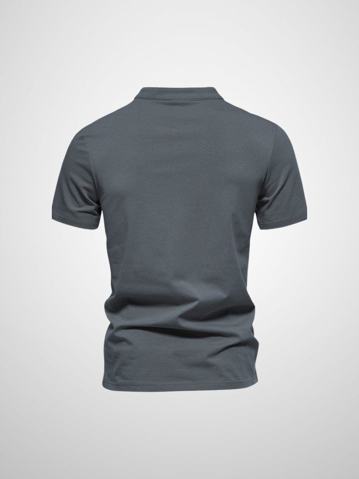 Herr Polo V-hals T-shirt Mjuk Modern Design