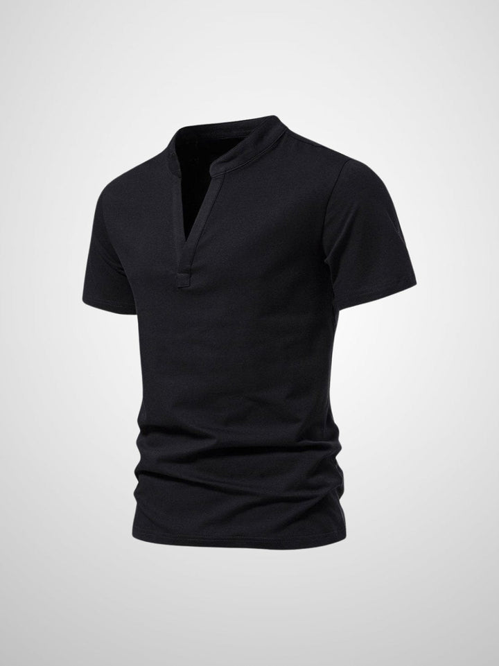Herr Polo V-hals T-shirt Mjuk Modern Design