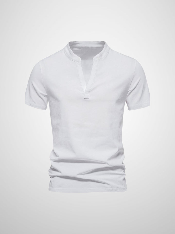 Herr Polo V-hals T-shirt Mjuk Modern Design