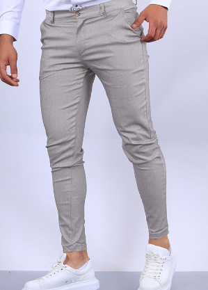Herr Slim Fit Stretch Jeans med Fickor i Fräscha Färger
