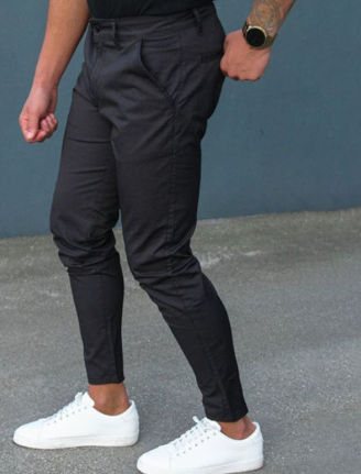 Herr Slim Fit Stretch Jeans med Fickor i Fräscha Färger