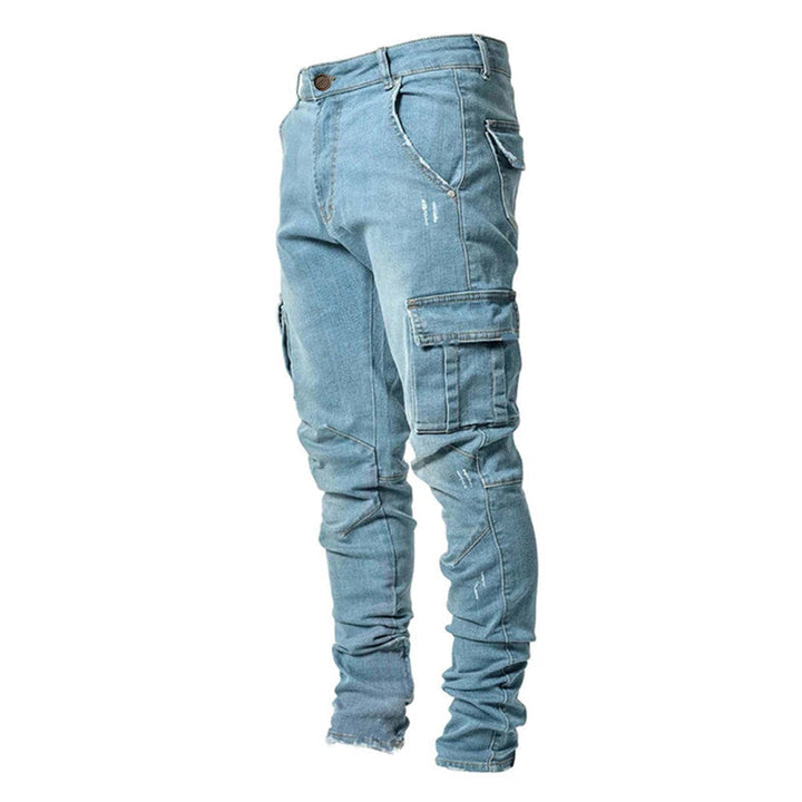Herr Slim-Fit Cargo Byxor