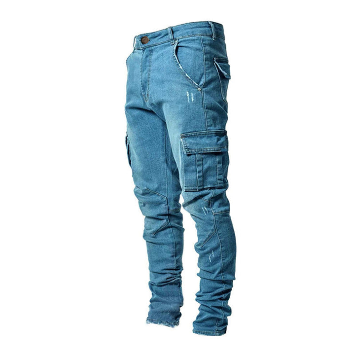 Herr Slim-Fit Cargo Byxor