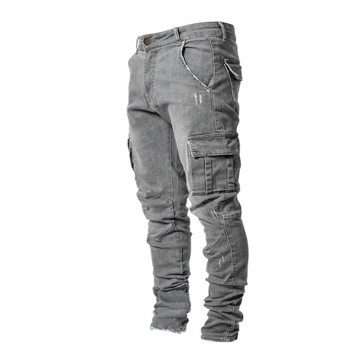 Herr Slim-Fit Cargo Byxor