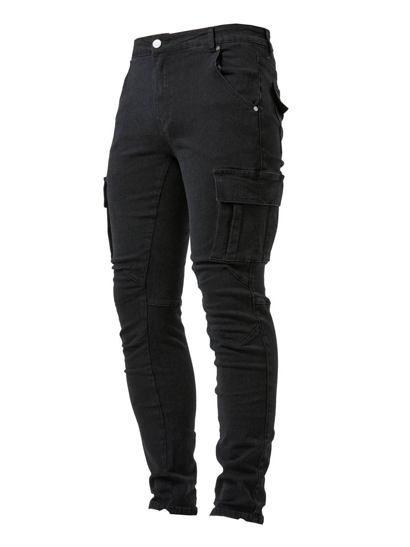 Herr Slim-Fit Cargo Byxor