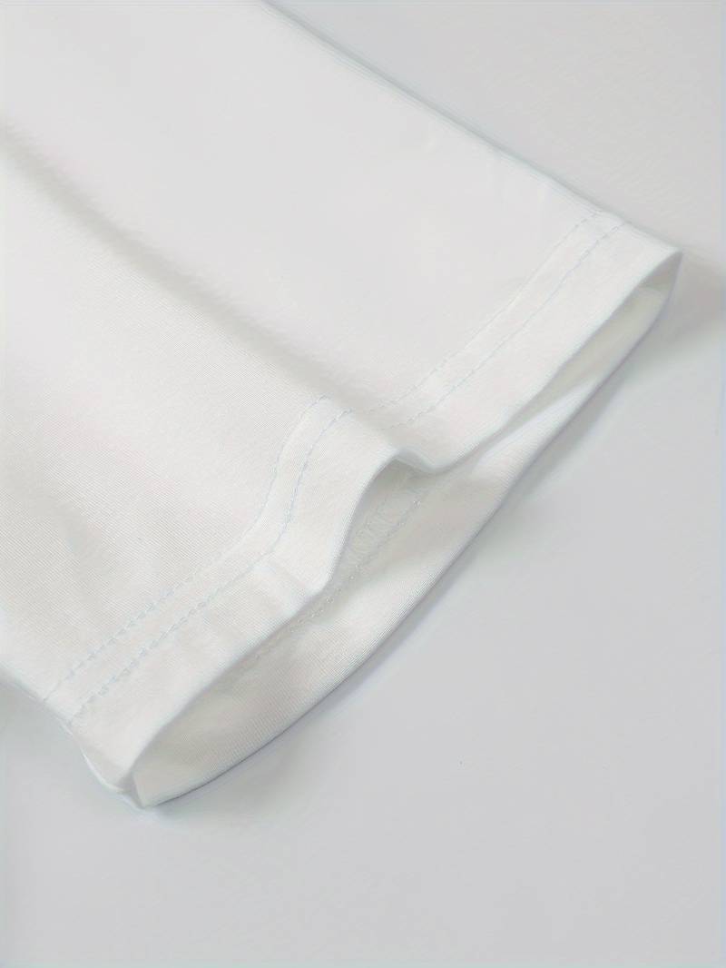 Herr T-shirt Hög Krage, Svart eller Vit