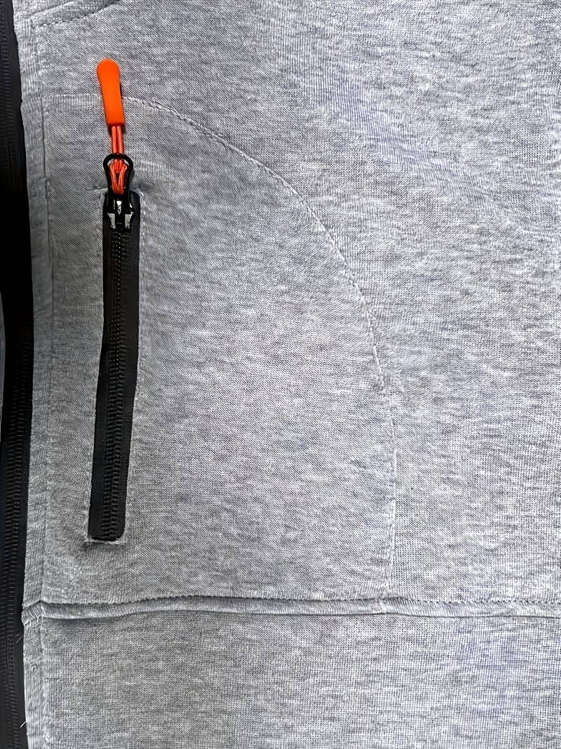 Herr Casual Hoodie med Bekväm Passform och Stilrena Detaljer