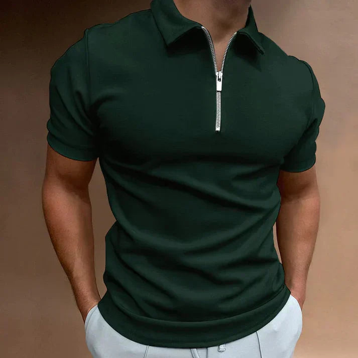 Herr Klassisk Kortärmad Polo Skjorta