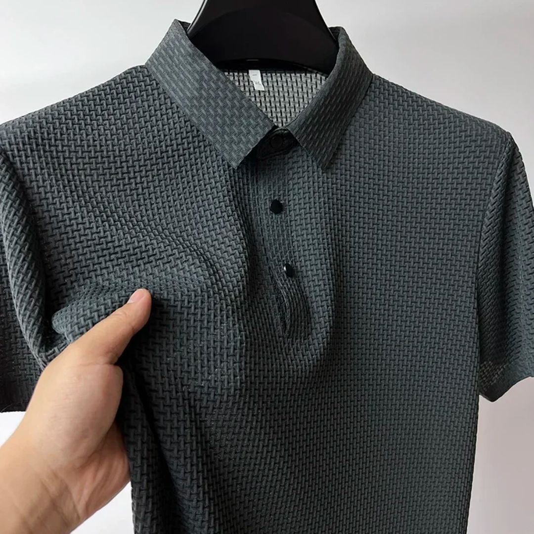 Herr Lättviktig Andningsbar Polo T-shirt Kortärmad