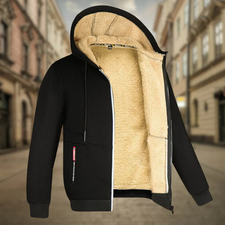 Herr Sherpafodrad Huvjacka – Vinterjacka Med Hood