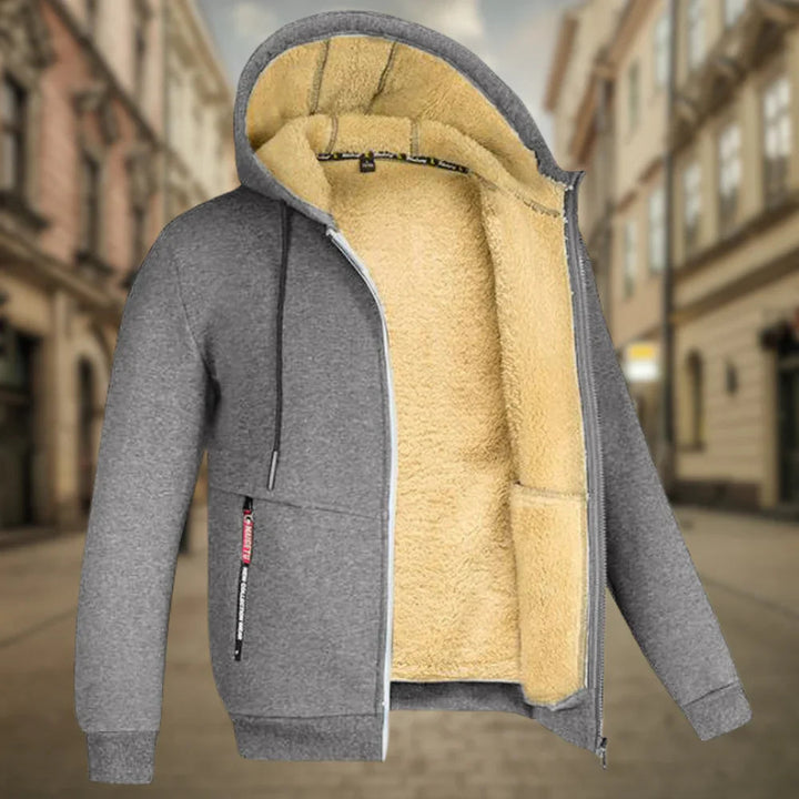 Herr Sherpafodrad Huvjacka – Vinterjacka Med Hood