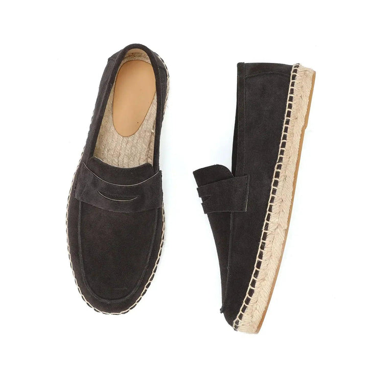 Herr Slip-On Loafers med Espadrille Design