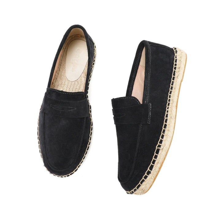 Herr Slip-On Loafers med Espadrille Design