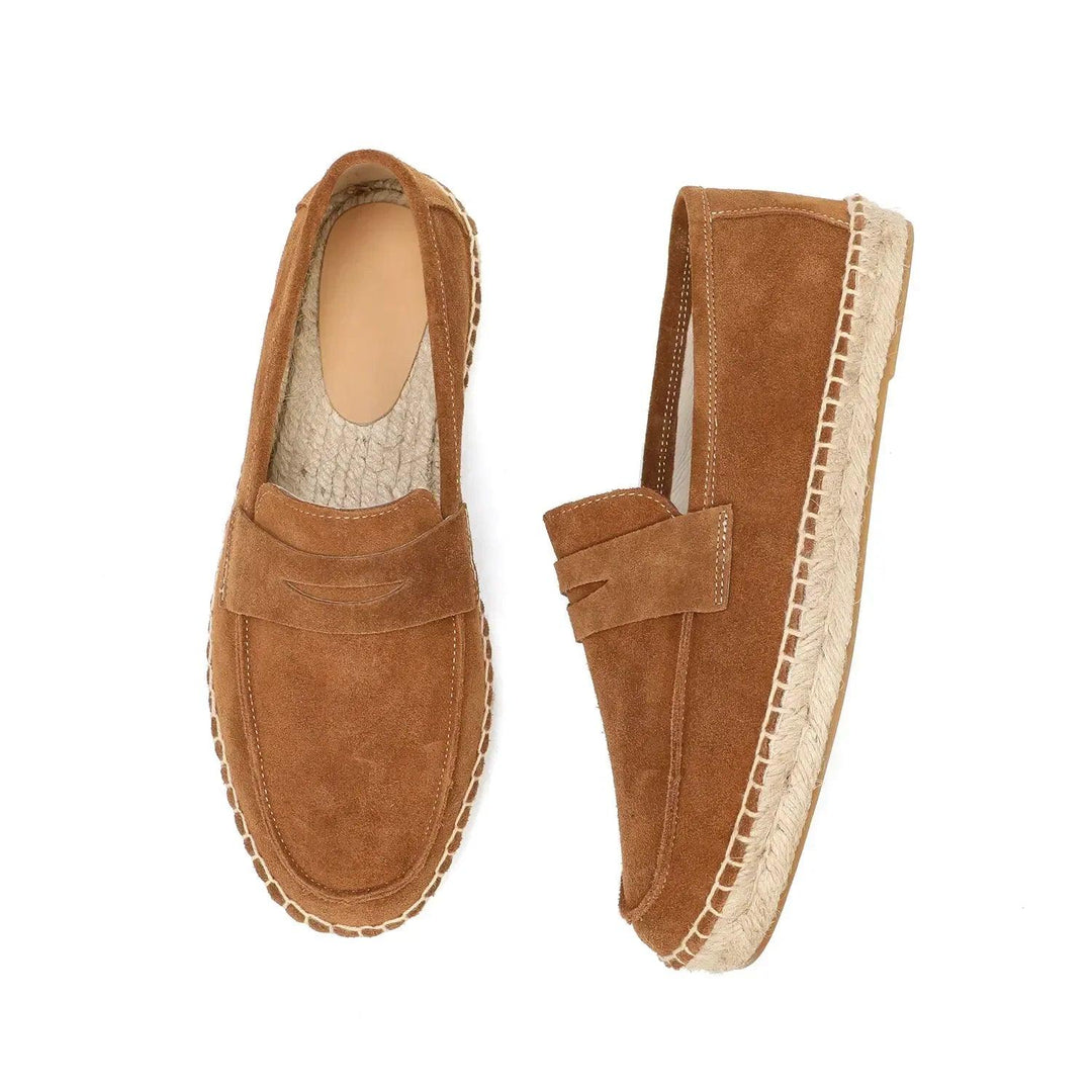 Herr Slip-On Loafers med Espadrille Design