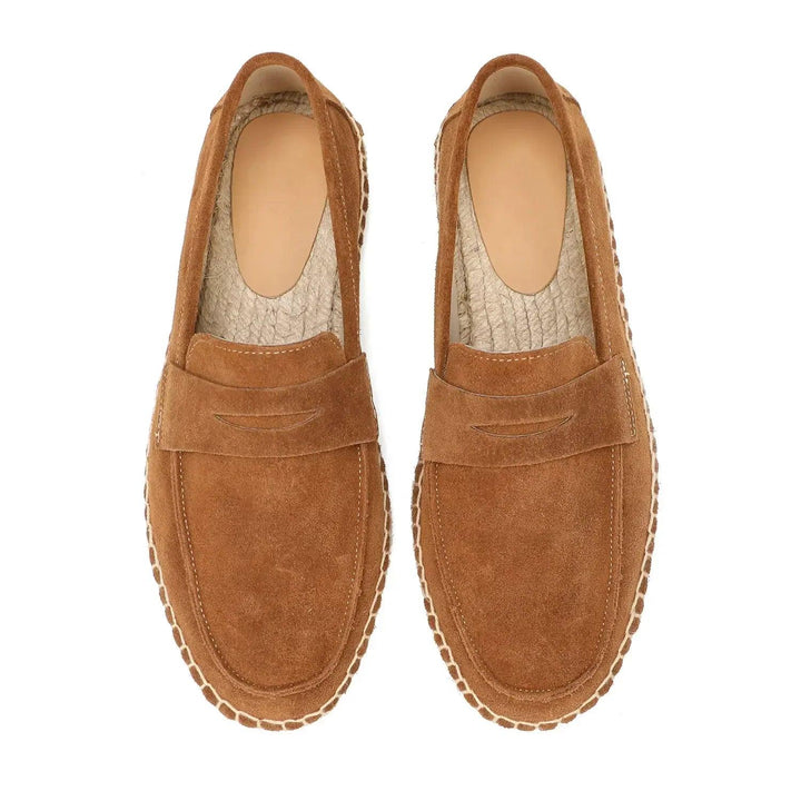 Herr Slip-On Loafers med Espadrille Design