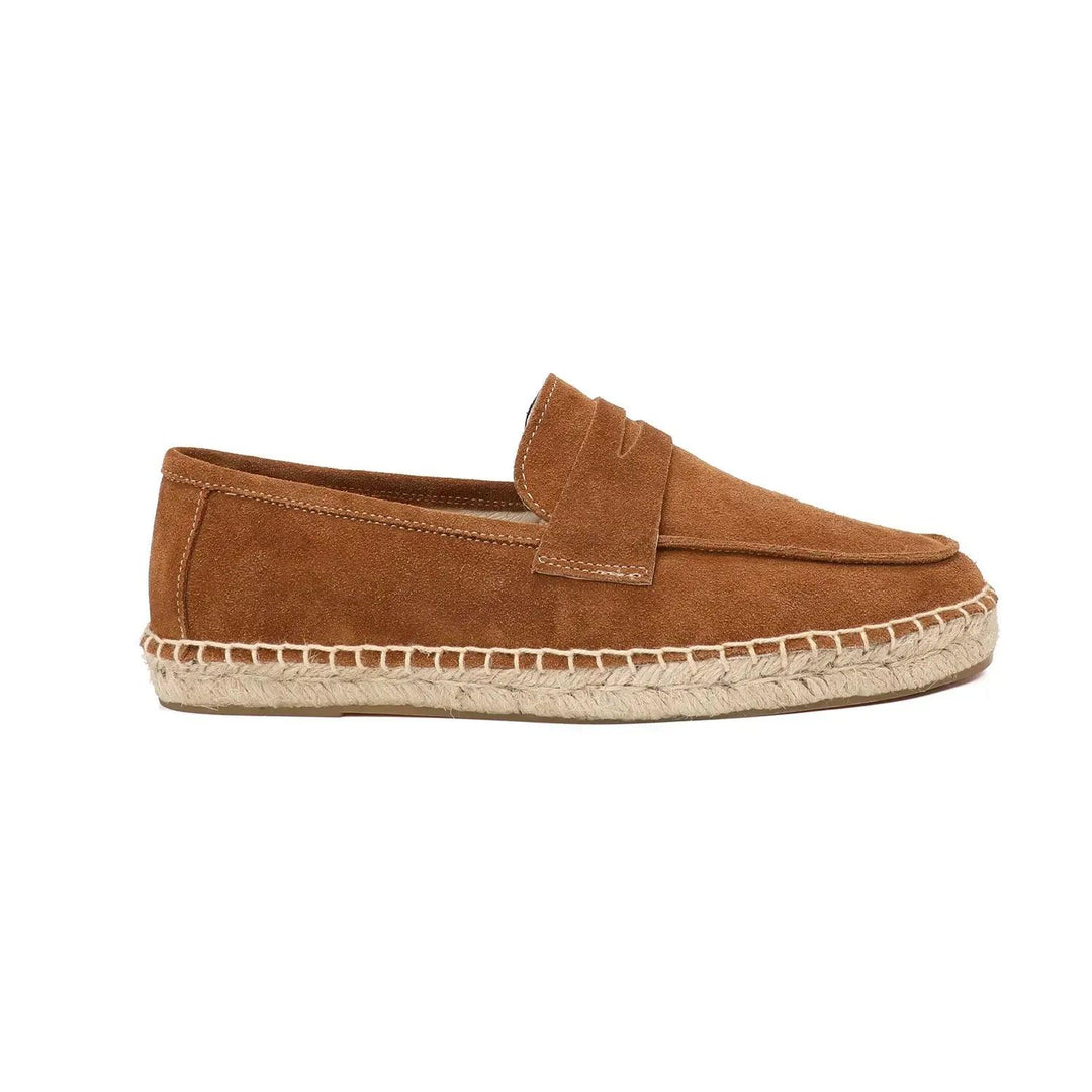 Herr Slip-On Loafers med Espadrille Design
