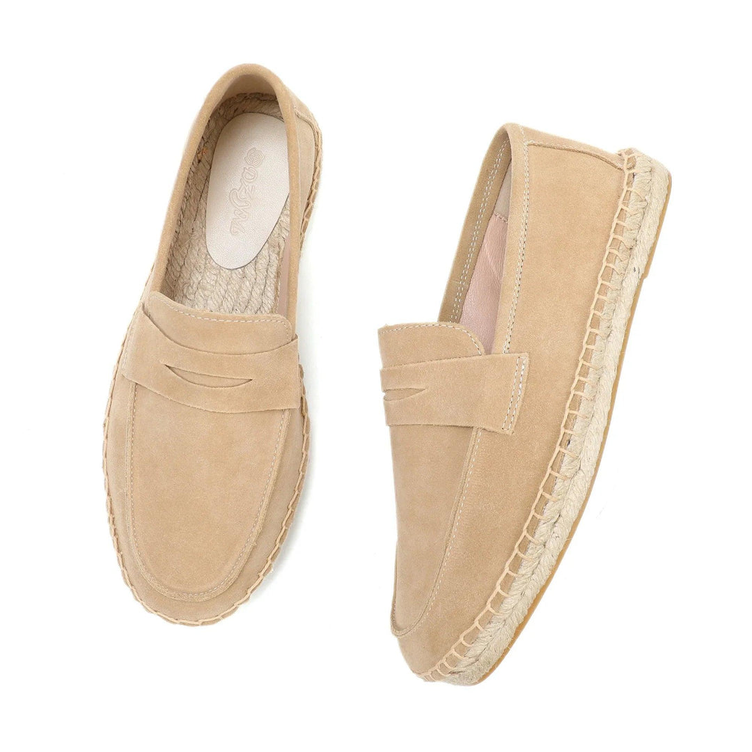 Herr Slip-On Loafers med Espadrille Design