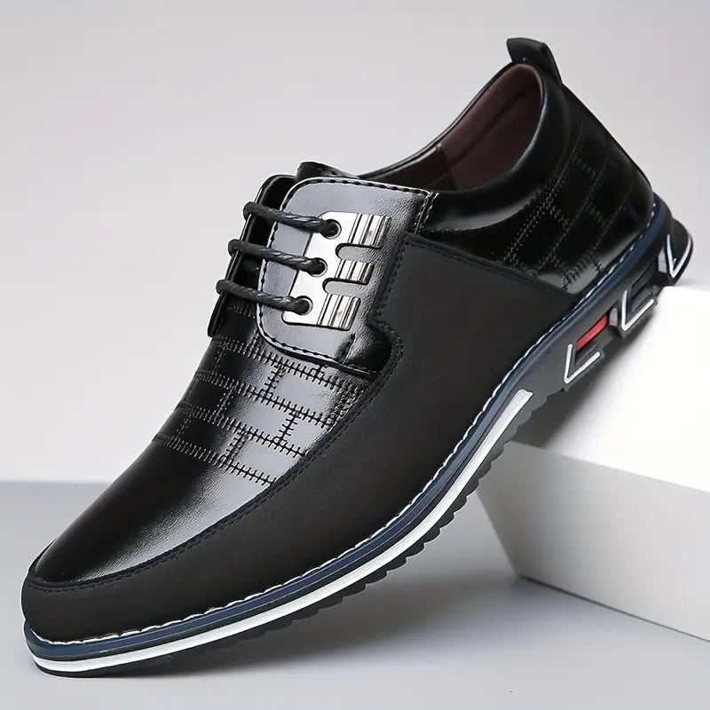Herr Sneakers med Trendig Snörning och Bekväm Passform