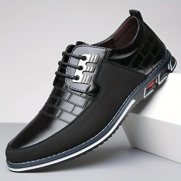 Herr Sneakers med Trendig Snörning och Bekväm Passform