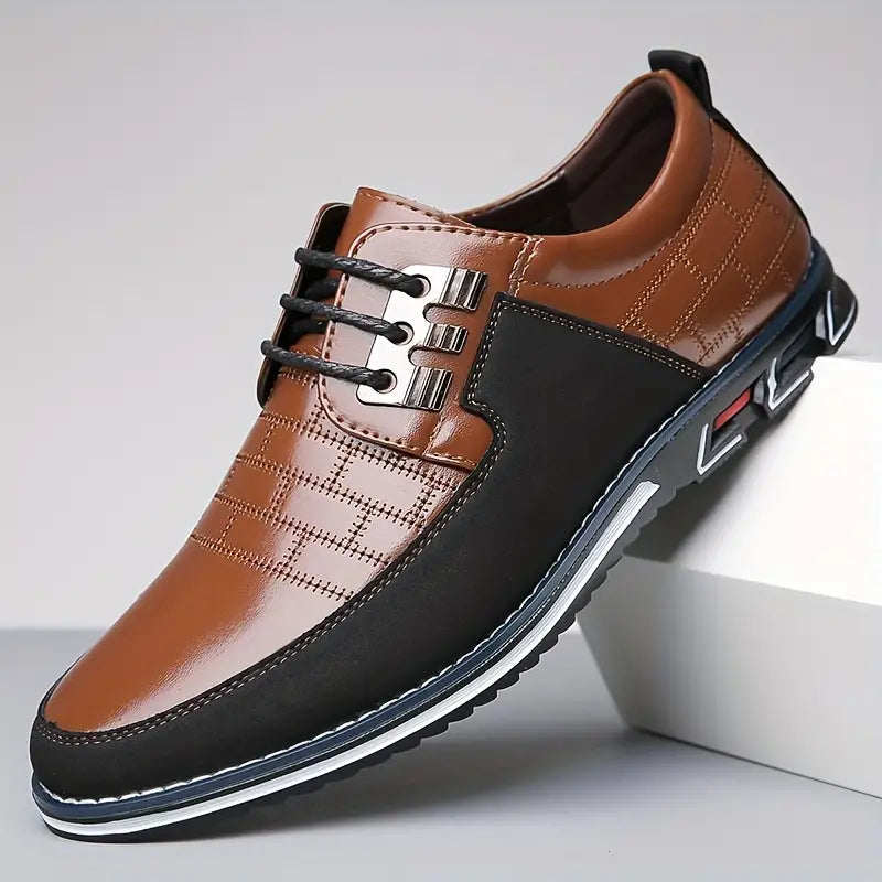 Herr Sneakers med Trendig Snörning och Bekväm Passform