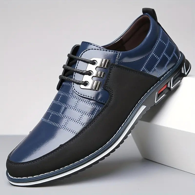 Herr Sneakers med Trendig Snörning och Bekväm Passform