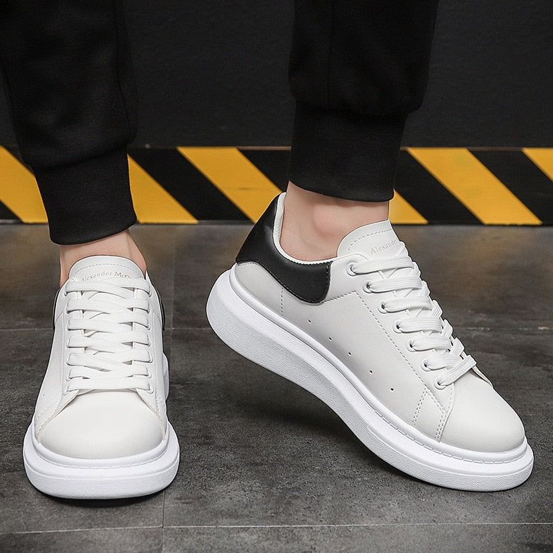 Herr Sneakers Urban Stil Vit/Svart
