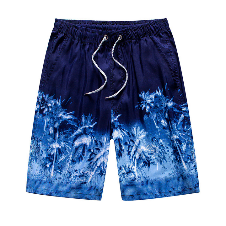 Herr Strandshorts Med Mönster - Lätt Och Snabbtorkande