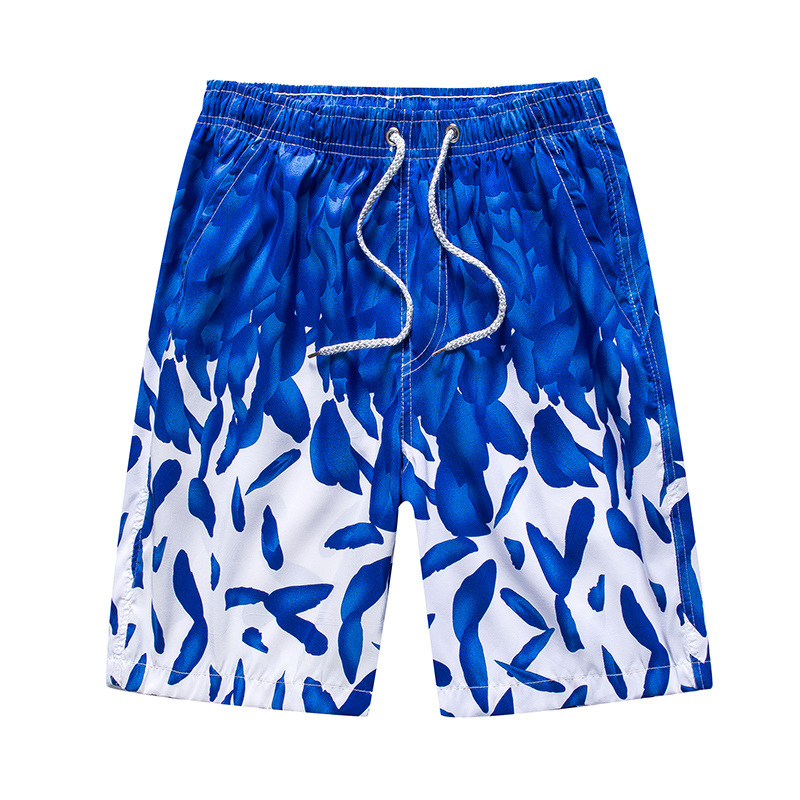 Herr Strandshorts Med Mönster - Lätt Och Snabbtorkande