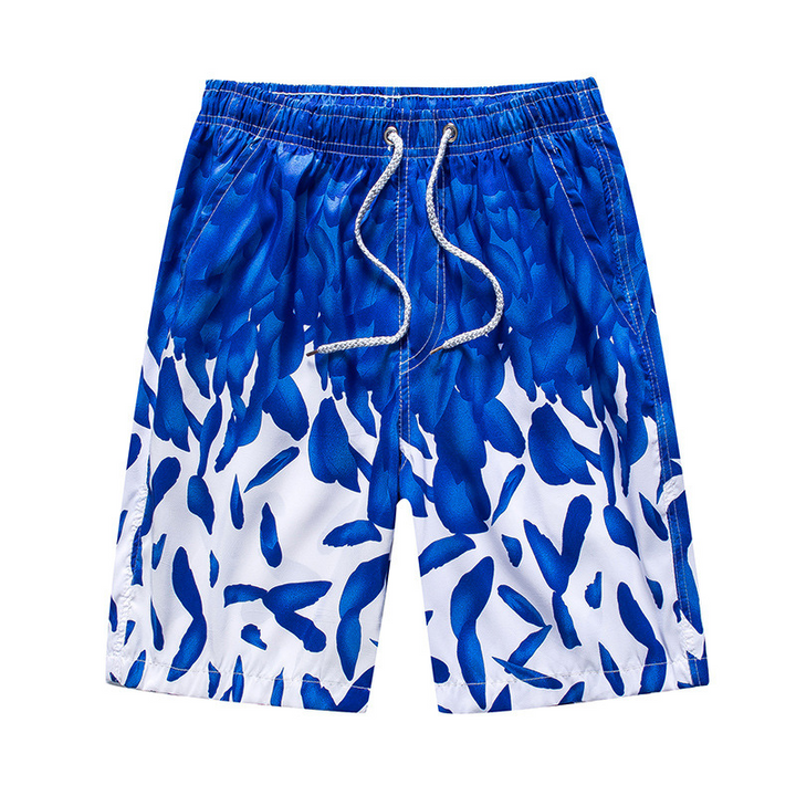 Herr Strandshorts Med Mönster - Lätt Och Snabbtorkande